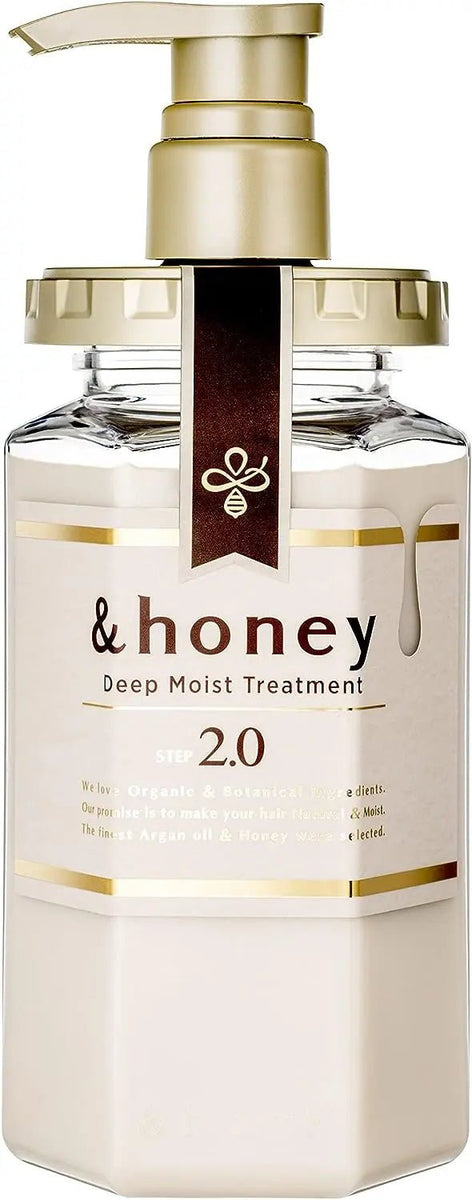 HONEY Deep Moist 1.0 Shampoo 440ml + 2.0 Hair Treatment 445g Set