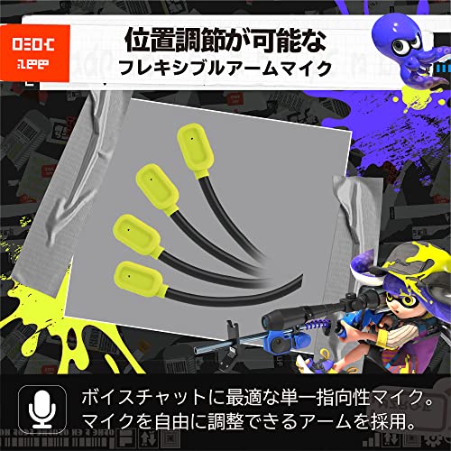 Hori Splatoon 3 Gaming Headset Standard for Nintendo Switch - WAFUU JAPAN