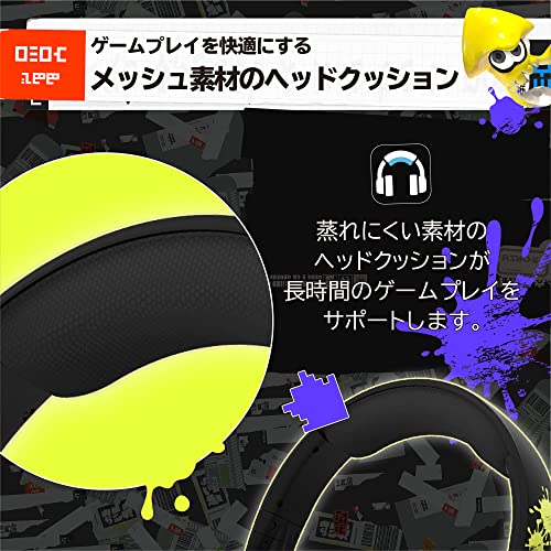 Hori Splatoon 3 Gaming Headset Standard for Nintendo Switch - WAFUU JAPAN
