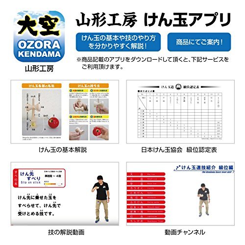 Japan Kendama Association Certified Ozora Street Kendama Black No-1206 - WAFUU JAPAN