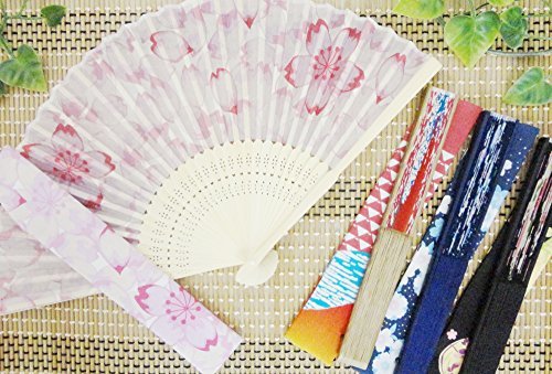 Japanese Traditional Fan SENSU Neko Cat L:210mm Pattern K-109 - WAFUU JAPAN