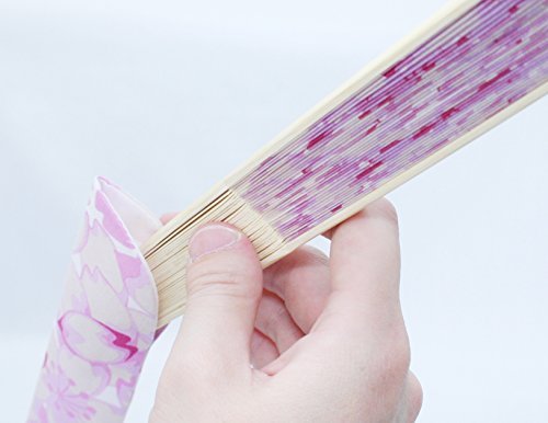 Japanese Traditional Fan SENSU Neko Cat L:210mm Pattern K-109 - WAFUU JAPAN