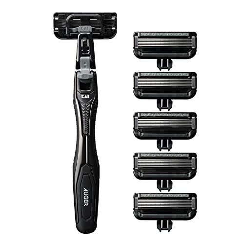 KAI AUGER 5-blade razor combo pack 6 replacement blades - WAFUU JAPAN