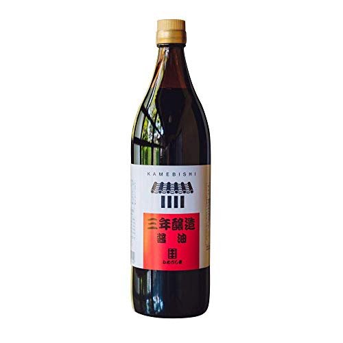 KameBishi three years brewed soy sauce 900ml - WAFUU JAPAN