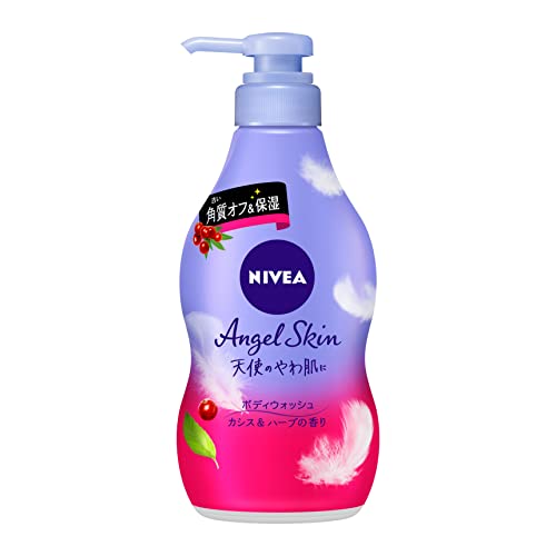 Kao NIVEA ANGEL SKIN Body Wash blackcurrant herb scent pump 480 ml - WAFUU JAPAN