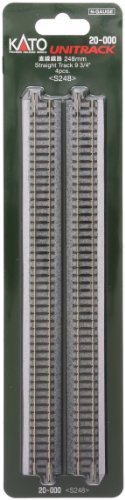 KATO N Gauge Straight Wire Track 248mm 4pcs. 20-000 Model Train Supplies - WAFUU JAPAN