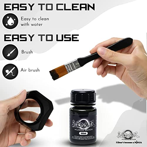 Koyo Orient Japan True Black Muso 100ml Paint for models - WAFUU JAPAN
