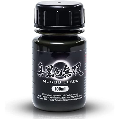 Koyo Orient Japan True Black Muso 100ml Paint for models - WAFUU JAPAN