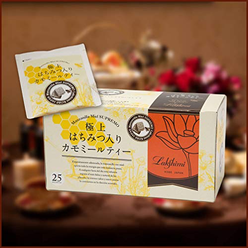 Lakshmi Chamomile Tea with Premium Honey 25 Teabags - WAFUU JAPAN