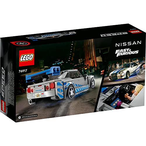 LEGO Speed Champion Wild Speed Nissan Skyline GT-R (R34) 76917 Toy Block - WAFUU JAPAN