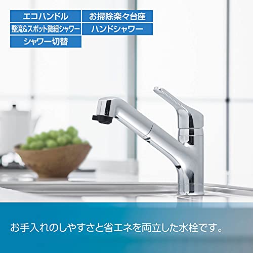 LIXIL INAX One Hole Single Lever Faucet for Kitchen with Hand Shower RSF-833Y - WAFUU JAPAN