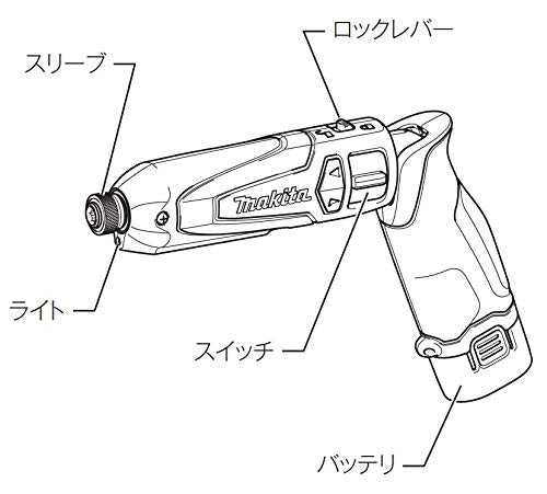 Makita Rechargeable Pen Impact Driver with Battery and Charger TD021DSHSP - WAFUU JAPAN