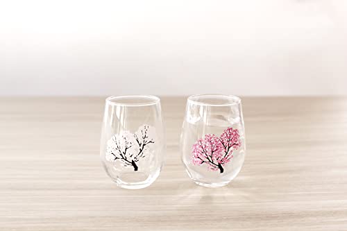 Marumo Takagi Cherry Blossom Temperature-Reactive Magic Glass - WAFUU JAPAN