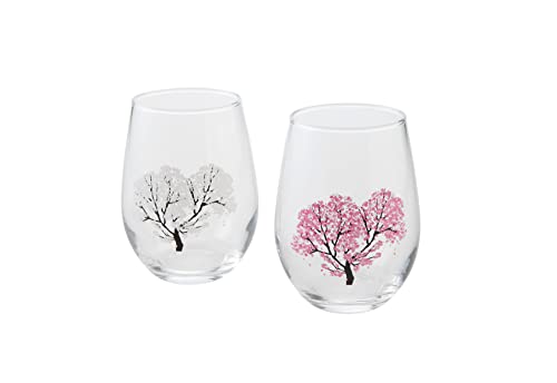 Marumo Takagi Cherry Blossom Temperature-Reactive Magic Glass - WAFUU JAPAN