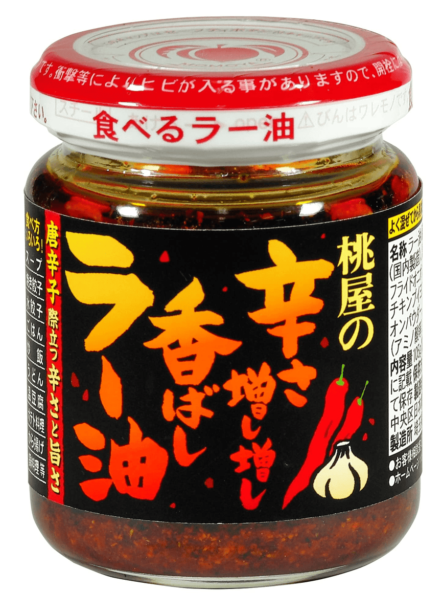 105g　香ばしラー油　桃屋辛さ増し増し　JAPAN　–　WAFUU