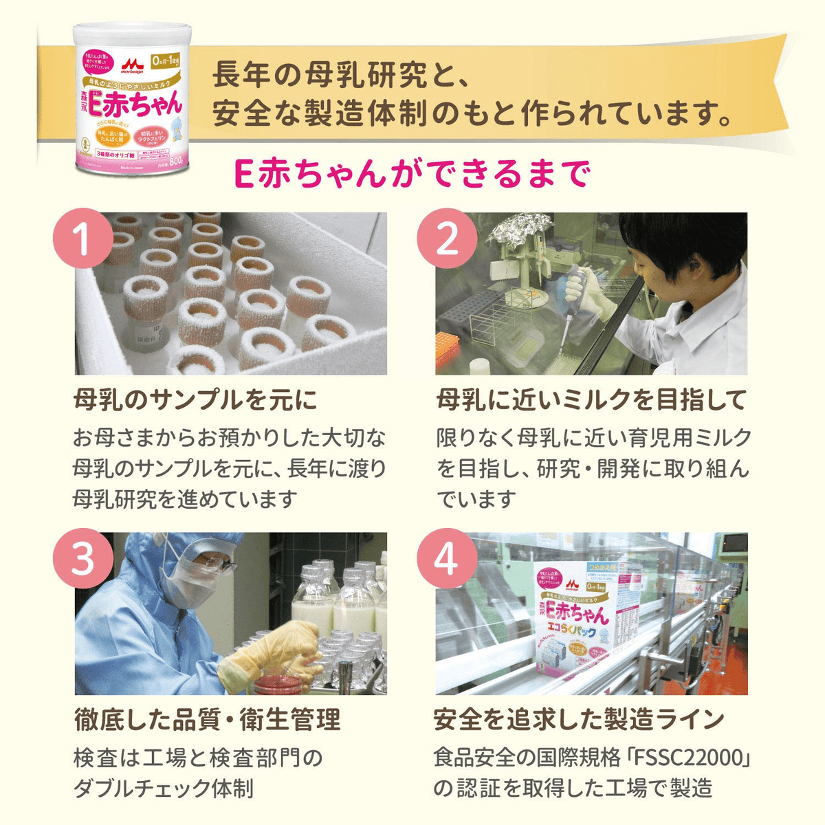 森永乳業 粉ミルク E赤ちゃん 大缶 800g 0か月～12か月 – WAFUU