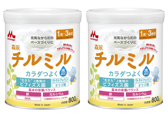Morinaga Follow-up Infant Formula Chill Mill 800g x 2 can pack Toddler 1-3 years - WAFUU JAPAN
