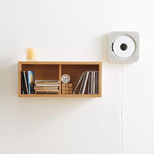 MUJI CD Player Wall CPD-4 Mounted Radio Audio FM White Remote Control Mountable - WAFUU JAPAN