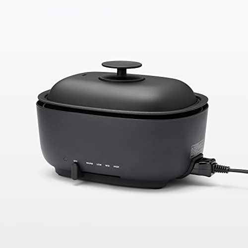 MUJI JAPAN Deep Grill Pot MJ-HPFK1 2021AW model Black 100V - WAFUU JAPAN