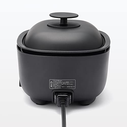 MUJI JAPAN Deep Grill Pot MJ-HPFK1 2021AW model Black 100V - WAFUU JAPAN