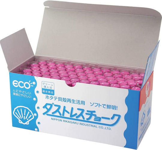 Nihon Rikagaku Industry Chalk Red 72pcs DCC-72-R - WAFUU JAPAN