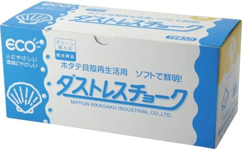 Nihon Rikagaku Industry Chalk Yellow 72pcs DCC-72-Y - WAFUU JAPAN