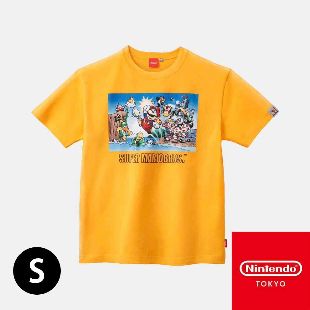Nintendo TOKYO Official T-shirts Super Mario Brothers Orange