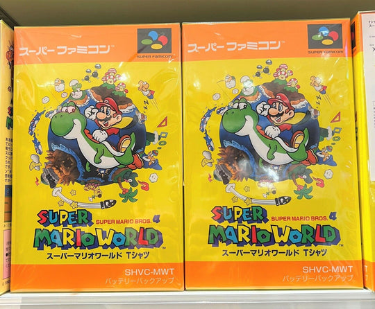 Nintendo TOKYO Official T-shirts Super Mario World Yellow - WAFUU JAPAN