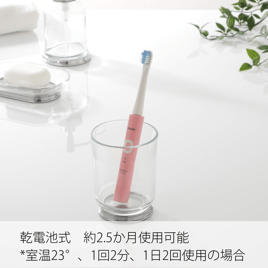 Omron HT-B305-PK Sonic Electric Toothbrush - WAFUU JAPAN