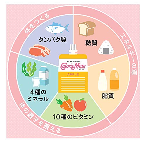 Otsuka Calorie Mate Jelly Apple Flavor 215g x 24 bags - WAFUU JAPAN