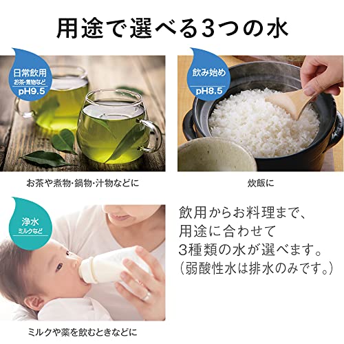 Panasonic Alkaline Ionized Water Apparatus substances removed Made in Japan White TK-AS31-W - WAFUU JAPAN