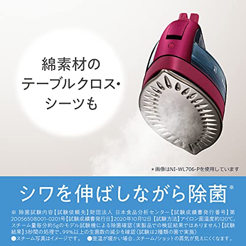 Panasonic Cordless Steam W-Head Iron Clear Gray NI-WL406-H 100V - WAFUU JAPAN
