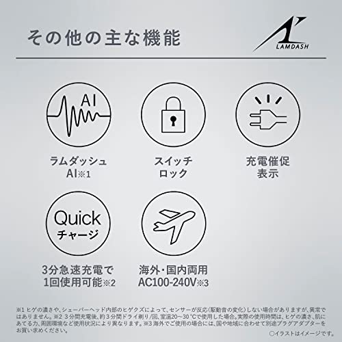 Panasonic Men's Shaver Ramdash 3 Blades Silver with Fully Automatic Washer Shave while charging ES-LT8P-S - WAFUU JAPAN