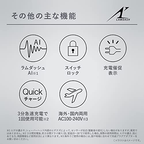 Panasonic Men's Shaver Ramdash 3blades blue bath shaving available ES-LT6B-A - WAFUU JAPAN