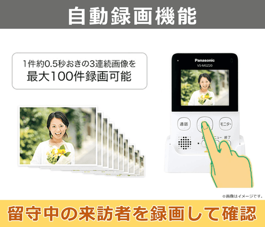 Panasonic Panasonic Wireless TV Door Phone with LED light VS-SGZ20L - WAFUU JAPAN