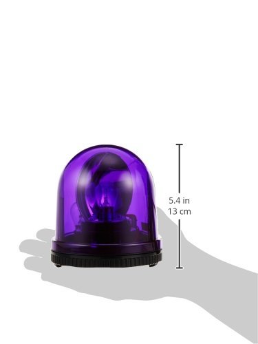 Patlite streamlined revolving light KW-12 DC12V purple - WAFUU JAPAN