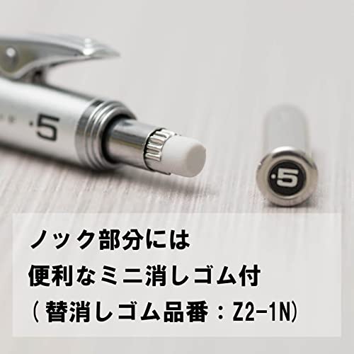 Pentel Sharpie Graf-Gear 1000 PG1015 0.5mm Silver - WAFUU JAPAN