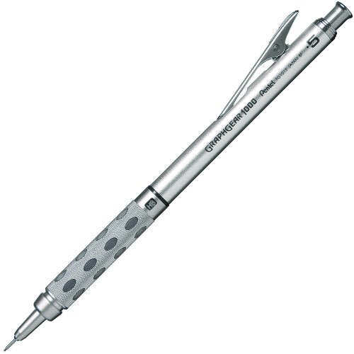 Pentel Sharpie Graf-Gear 1000 PG1015 0.5mm Silver - WAFUU JAPAN
