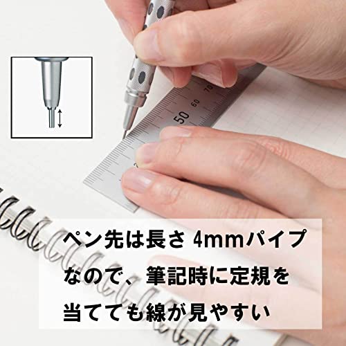 Pentel Sharpie Graf-Gear 1000 PG1015 0.5mm Silver - WAFUU JAPAN