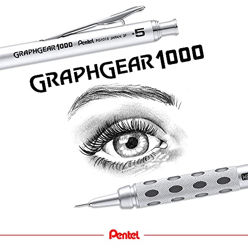 Pentel Sharpie Graf-Gear 1000 PG1015 0.5mm Silver - WAFUU JAPAN