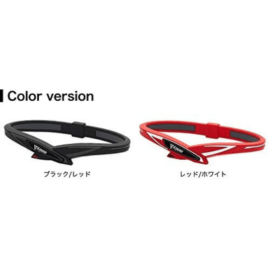 Phiten RAKUWA bracelet EXTREME cross red/white 16cm - WAFUU JAPAN