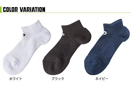 Phiten Sports Socks (2-Pair St) 25-27cm Black - WAFUU JAPAN