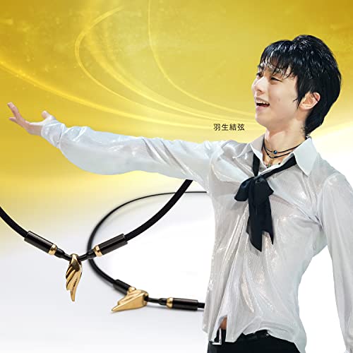 Phiten Stainless Steel Necklace RAKUWA Neck Wings Gold - WAFUU JAPAN