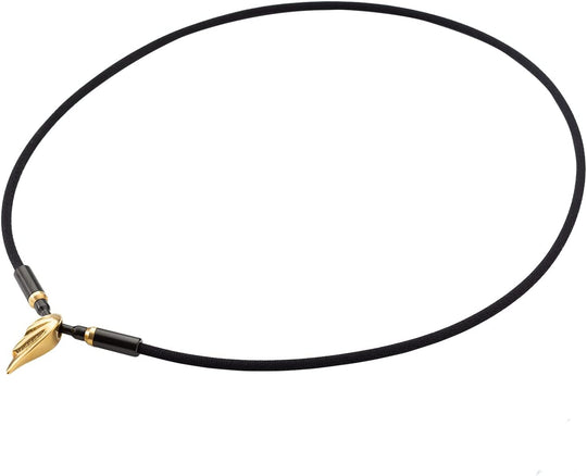 Phiten Stainless Steel Necklace RAKUWA Neck Wings Gold - WAFUU JAPAN