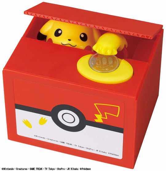 Pickachu Coin Bank Pokemon-Go inspired Electronic Coin Money - WAFUU JAPAN