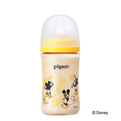 Pigeon Breast Feeding Bottle Disney Disney 240ml 3months~ PPSU Yellow - WAFUU JAPAN
