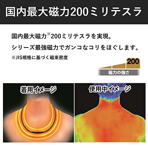 Pip Magneloop MAX 200mm Tesla 50cm stiff shoulders stiff neck Magnetic Necklace - WAFUU JAPAN