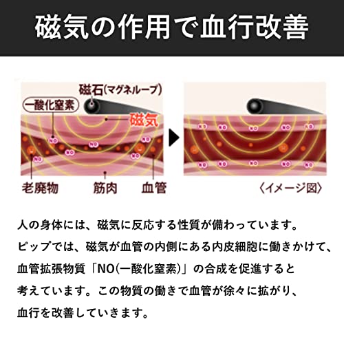 Pip Magneloop MAX 200mm Tesla 50cm stiff shoulders stiff neck Magnetic Necklace - WAFUU JAPAN