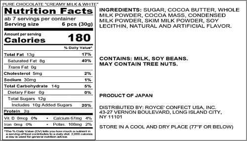 ROYCE' Pure Chocolate Creamy Milk & White - WAFUU JAPAN