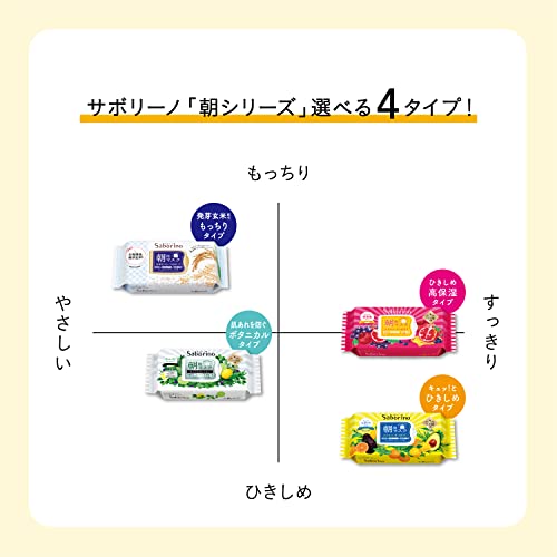 Saborino Morning Care Face Mask Fruity-Herbal - WAFUU JAPAN
